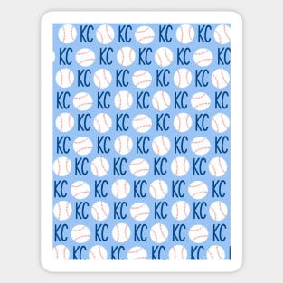 Kansas City Baseball Print Sticker